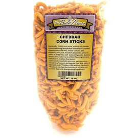 Cheddar Corn Sticks, Bulk Size, (1 lb. Resealable Zip Lock Stand Up Bag)