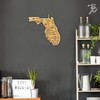 Totally Bamboo Destination Florida State Shaped Serving and Cutting Board,