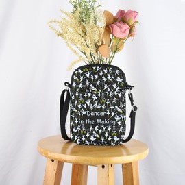 UJIMS Ballet Dancer Gifts Ballerina Crossbody Bag Dance Recital Gifts Dance Teams Dances Lover Gift (BalletCB)
