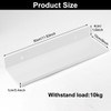 White Shelf, No Drilling Wall, Set of 2 Wall Shelves,