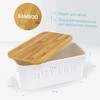 PriorityChef Large Butter Dish with Lid for Countertop, Ceramic Butter
