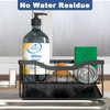 Vanwood Sponge Holder for Kitchen Sink with Auto Draining Tray,