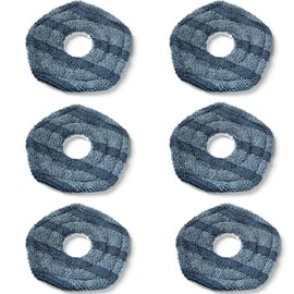 Cumnvulnt 6 Pcs Mop Pads for Eufy X10 Pro Omni for Eufy X9 Pro Robot Vacuums, Washable and Reusable Mopping Cloth, Soft Vacuum Pads Accessories