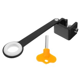 DOITOOL Window Lock Restrictor No Drill Aluminum Alloy Safety Limiter with Key for Protection Weather Resistant Theft Window Hardware for Home Office and School