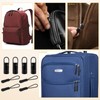 8PCS Zipper Pull Set, Black Zipper Pull Replacement for Backpacks,