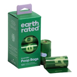 Earth Rated Earth Rated Poop Bags for Dogs Guaranteed Leak Proof and Extra Thick Waste Bag Refill Rolls, Lavender Scented, 120 Count