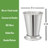 Mint Julep Cups Set of 4 with Straws - Polished