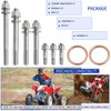 GOLKNHA Cylinder Head Titanium Head Stud Bolt Nut Kit Set