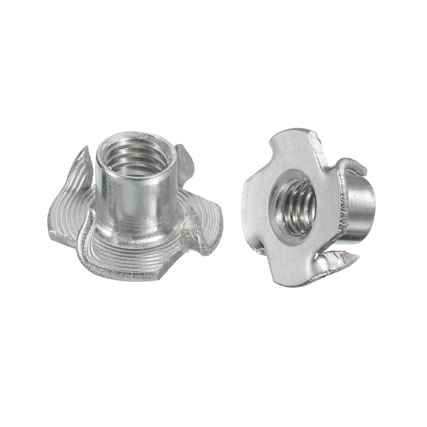 uxcell 3/8"-16 T-nut 100pcs 304 Stainless Steel 4 Pronged Tee
