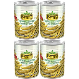 Zarrin - Pickled Cucumber Cornichons, 19 Oz (Pack of 4)