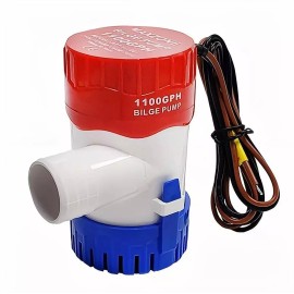 YCY 1100GPH Electric Marine Submersible Bilge Sump Water Pump12V for Boat 3/4" Hose