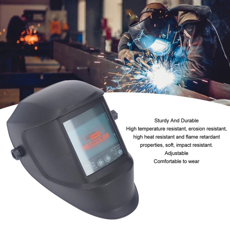 Welding Helmet 100x67mm Large View Screen 4 Sensors Externally Adjustable