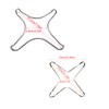 UtySty 2 Pack Gas Ring Reducer Flat Pot Wire Rack