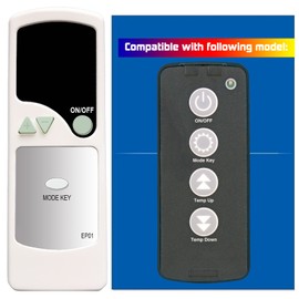 Replacement Remote Control for EdenPURE Personal Heater A4887/R/RTL YN022 US004