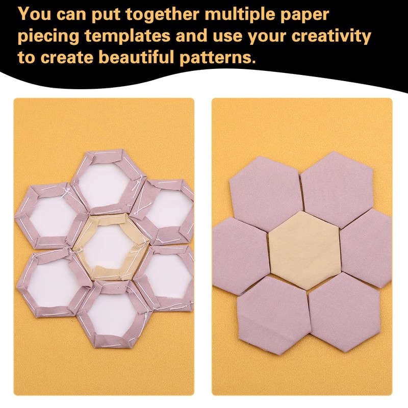200 Count Paper Piecing Paper Paper Piecing Shapes Hexagon Paper