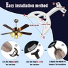 ZIYOUGOU 42'' Ceiling Fan Replacement Blades Arms - 5pc Set