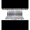 VMS Chrome and White Bullet Antenna For Ford F150 F250