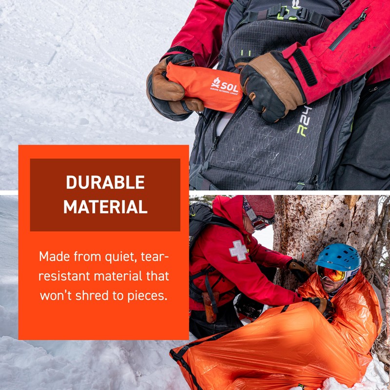 SOL Emergency Bivvy XL with Rescue Whistle