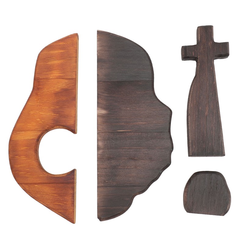 Wooden Tomb Cross Decor Empty Tomb Easter Decor for Home