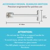 Manual Door Closer - Accessible - Swivels - Interior/Exterior (White