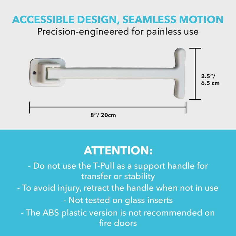 Manual Door Closer - Accessible - Swivels - Interior/Exterior (White
