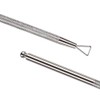 2PCS Silver Stainless Steel Cuticle Pushers – Triangle Cuticle Peeler