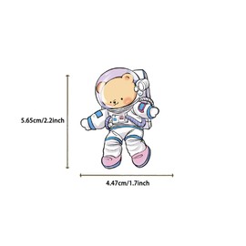 50Pcs Astronaut Animal Stickers for Kid Space Astronaut Kindergarten Stickers Waterproof Animals Sticker Self Adhesive Reward Sticker for Baby Teacher Classroom Back to School Party Decor (Spaceman)