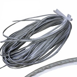 Silver Reflective Piping Fabric Strip Edging Braid Trim Sew On for Clohing 20meters