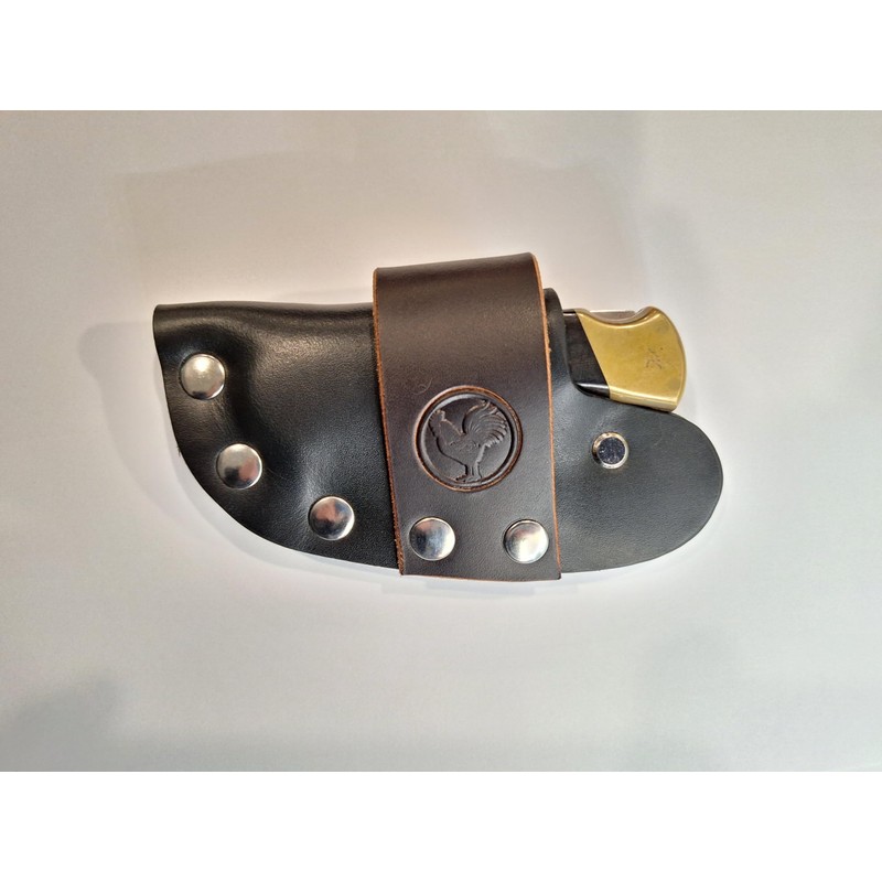 Retrospec Creations Buck 112 Quick-Draw Knife Sheath (Black & Brown)