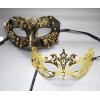 Couple Mask Steampunk half face Princess Charming Venetian Masquerade Mask