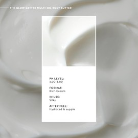 Naturium Manteca Corporal Batida Multiaceite Glow Getter, Crema Reafirmante Y Humectante Corporal Con Manteca De Karité, 7,7 Fl Oz 7,7 Onzas Líquidas (Paquete De 1)