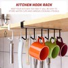 CXY Kitchen Utensil Hanger with 6 Hooks, No Drill Under