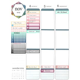 To Do Planner Stickers / 54 Write In Smudge Proof Vinyl Stickers (1.5”) / Checklist Todo Chores/Essential Productivity Life/Bullet Bujo Journal/Appointments/Color Coding