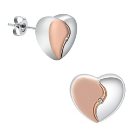 QGJNSGC Cremation Jewelry for Ashes Urn Ash Earrings for Ashes for Women Urn Keepsake Memorial Earrings Holder Earrings Jewellery Gift (Rose gold)