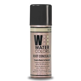 Corrector de raíces de acuarelas, cubre las raíces del cabello en segundos, tinte temporal para retocar el cabello (con elegante alfiler de acero de cola de rata), color gris, Rubia