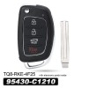 keyecu Flip Keylss Remote Key Fob for Hyundai Sonata 2017