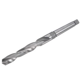 sourcing map 20mm High-speed Steel Twist Bit Extra Long Drill Bit with MT2 Morse Taper Shank, 240mm Overall Length
