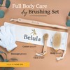 Belula Dry Brushing Body Brush Set - Natural Boar Bristle