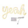 LED Neon Sign Yeah Shape Wall Decor Neon Night Light
