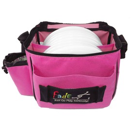Fade Lite Disc Golf Bag – Compact, Lightweight, and Reliable Storage for New and Casual Players - Shoulder Strap Bag - Night Golf Bag (Flamingo Pink)