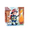 My Hero Inspiring Fearless Brave Fire Fighters Home Wall Art