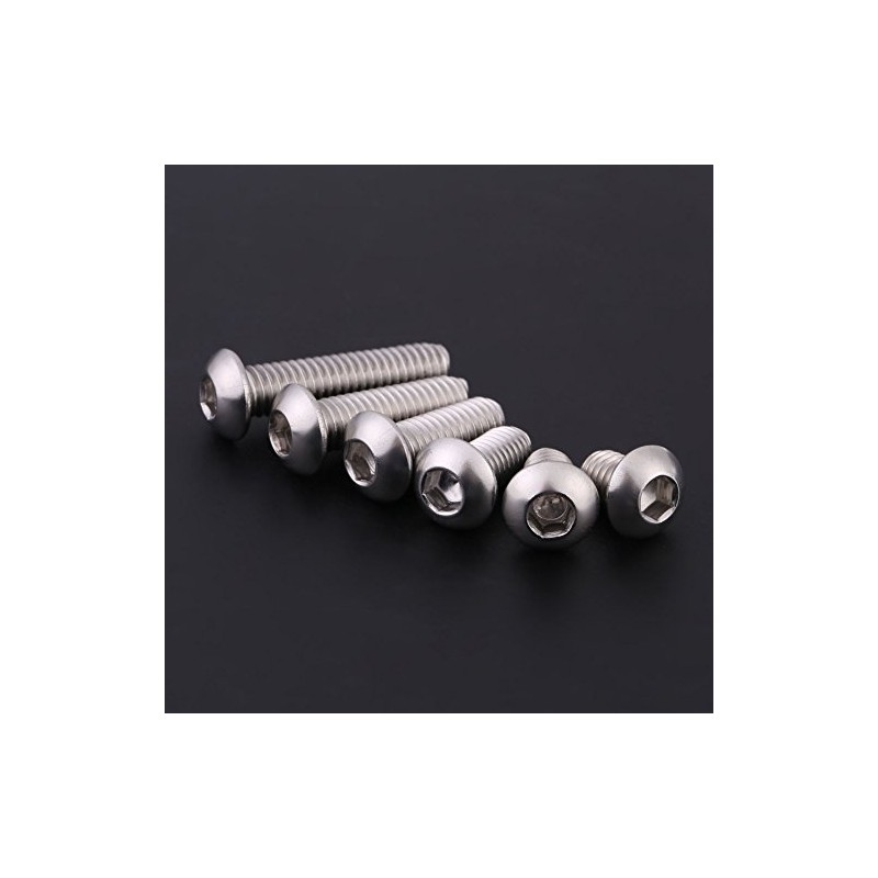 Tornillos de Cabeza Hexagonal M6 60 Unidades con Tuercas Acero