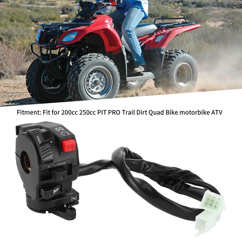 22mm Handlebar Switch 9 Pins 8 Wire for 200CC 250CC