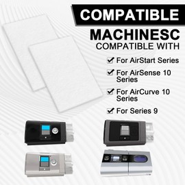 40PCS CPAP Filters Disposable Replacement Air Filter Accessories Super Fine Easy to Install High Quality Material Suitable for ResMed S10 S9