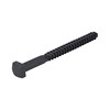 Rustic Square Lag Screws, Ruspert Weatherproof Coating, Black Exterior Lag