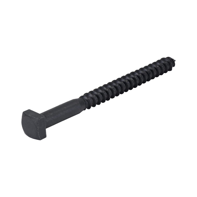 Rustic Square Lag Screws, Ruspert Weatherproof Coating, Black Exterior Lag
