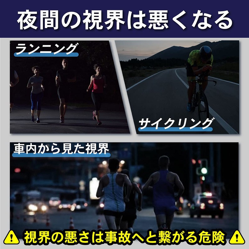 (Lino Ulu) Running Light LED Marker Luminous Arm Band Wrist