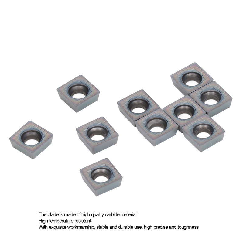 10 Pcs Carbide Milling Inserts Colourful Fine Finished CNC Lathe