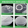 FMOACEN 2PCS 11.5 Inch Clear Pie Containers With Lids and