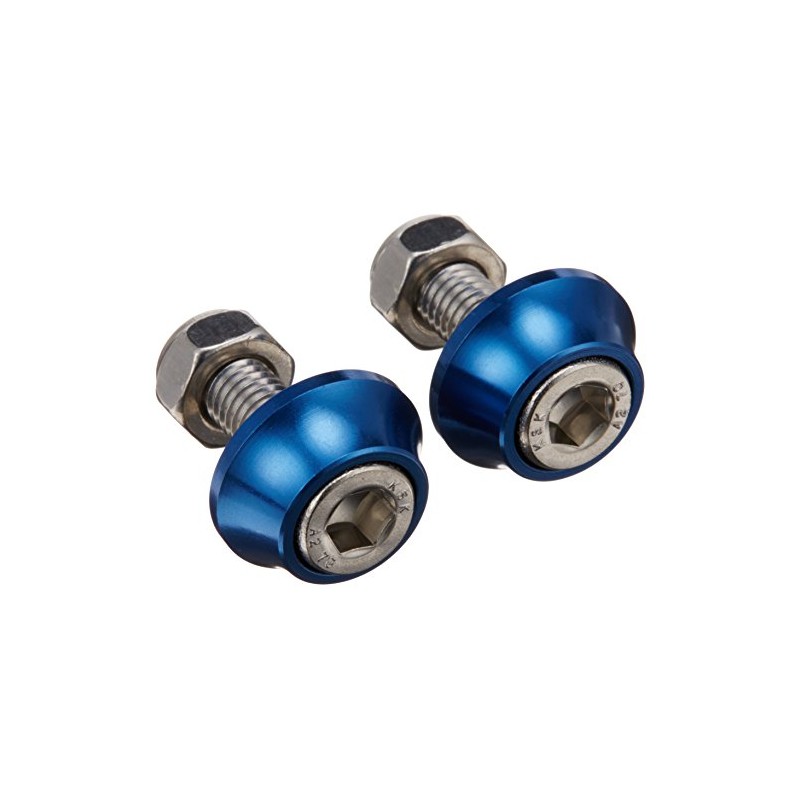 C.F.POSH License Plate Cap Bolts & Nuts Blue 200380